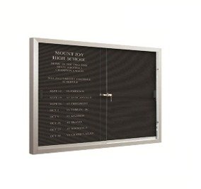 VITRINA CON PIZARRON RANURADO 90x120 CM - Image 2