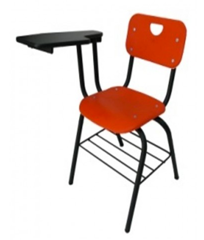 SILLA PARA PRIMARIA 1° A 3° DE POLIPROPILENO 2 PIEZAS CON PALETA DE POLIPROPILENO