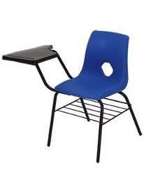 silla para primaria con paleta en concha de polipropileno