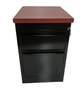 archivero metalico 2 gavetas cubierta melamina