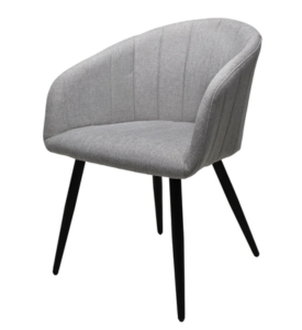 Tapizado en tela gris de la silla Cervino tipo Casa de las Lomas