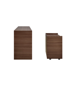 ESCRITORIO CON ARCHIVERO CAFE