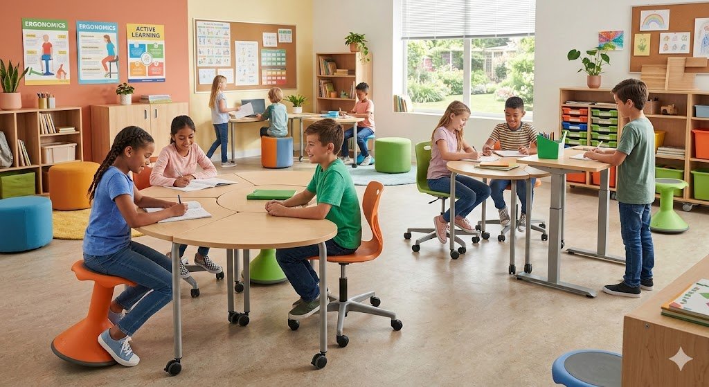 Mobiliario ergonómico y dinámico