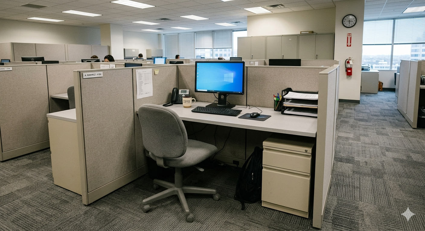 OFICINA CON MOBILIARIO IDEAL